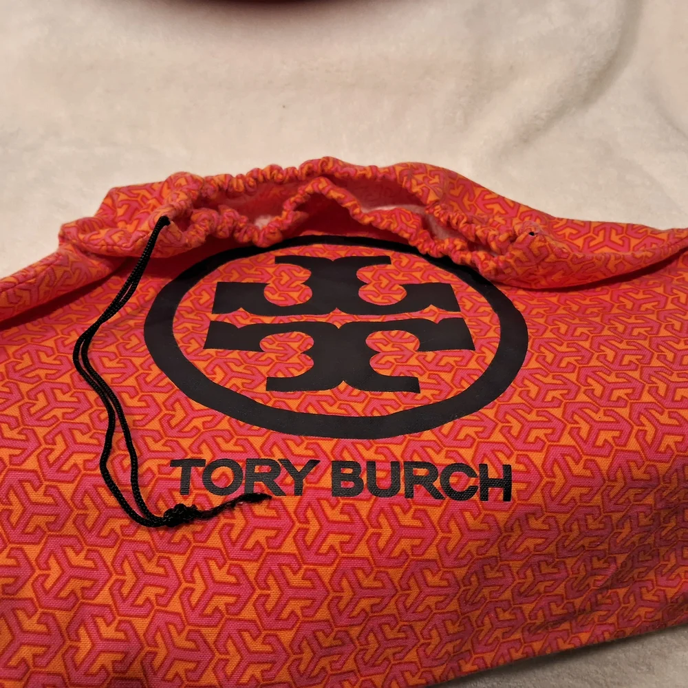 Tory Burch Orange Drawstring Bag